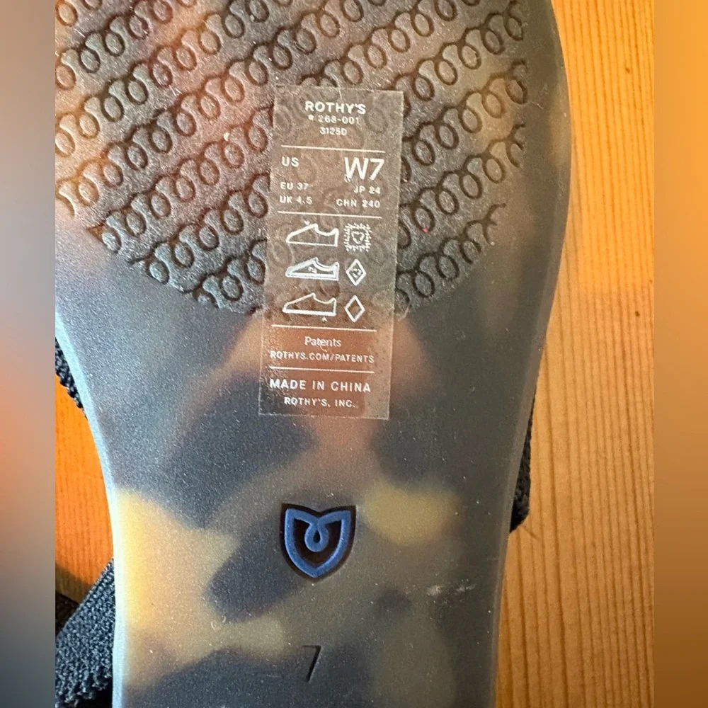 ROTHYS THE ALMOND SLINGBACK IN BLACK,  7
BRAND NEW - Picture 8 of 11